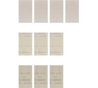 Bosch 10x Boîte d'abrasifs réticulés EXPERT M480 pour ponceuses vibrantes | pour Peinture sur bois, Bois dur, Ø 80x133 mm Grain 4x 80, 3x 120, 3x 180, Professional Accessoire Ponceuse vibrante
