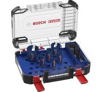 Bosch 10x Coffret universel de scies trépans EXPERT (pour Bois résineux, Panneau aggloméré, Ø 20-64 mm, Professional Accessoire Perceuses)