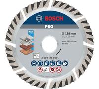 Bosch 10x Disque à tronçonnage diamant PRO Multi Material, alésage 22,23 mm | pour Béton, Béton armé, Ø 125 mm Professional Accessoire Petite meuleuse angulaire