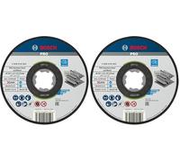 Bosch 10x Disque à tronçonner PRO Stainless Steel and Metal Longlife pour petite meuleuse angulaire et X-Lock, M14/22,23 mm (Ø 125 mm, Professional Accessoire Petite meuleuse angulaire) (Lot de 2)