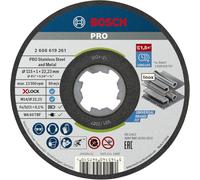 Bosch 10x Disque Fin Aggloméré PRO Inox/Métal LongLife, X-Lock | pour Acier inoxydable, Acier inoxydable, Ø 115 mm Professional Accessoire Petite meuleuse angulaire