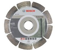 Bosch 10x Disques de découpe diamant, alésage 22,23 mm | pour Béton, Ø 125 mm Professional Accessoire Petite meuleuse angulaire