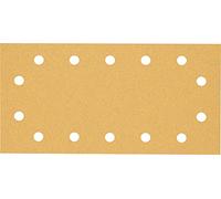 Bosch 10x Feuilles abrasives EXPERT C470 à 14 trous (pour Peinture sur bois, Bois dur, Ø 115x230 mm, Grain 80, Professional Accessoire Ponceuse excentrique)