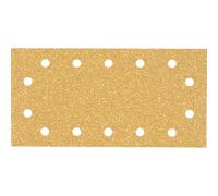 Bosch 10x Feuilles abrasives EXPERT C470 à 14 trous (pour Peinture sur bois, Bois dur, Ø 115x230 mm, Grain 40, Professional Accessoire Ponceuse excentrique)
