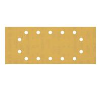Bosch 10x Feuilles abrasives EXPERT C470 à 14 trous (pour Peinture sur bois, Bois dur, Ø 115x280 mm, Grain 320, Professional Accessoire Ponceuse excentrique)