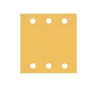 Bosch 10x Feuilles abrasives EXPERT C470 à 6 trous (pour Peinture sur bois, Bois dur, Ø 115x107 mm, Grain 120, Professional Accessoire Ponceuse excentrique)