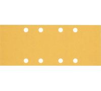 Bosch 10x Feuilles abrasives EXPERT C470 à 8 trous (pour Peinture sur bois, Bois dur, Ø 93x230 mm, Grain 120, Professional Accessoire Ponceuse excentrique)