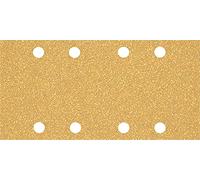 Bosch 10x Feuilles abrasives EXPERT C470 à 8 trous (pour Peinture sur bois, Bois dur, Ø 93x186 mm, Grain 40, Professional Accessoire Ponceuse excentrique)