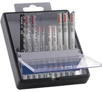 Bosch 10x Kit de lames de scie sauteuse PRO Hardwood and Laminate, 10 pièces (pour Bois dur, Parquet, Longueur 83 mm, Professional Accessoire Scie sauteuse)