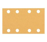 Bosch 10x Schleifpapier Expert C470 mit 8 Löchern (für Hartholz, Farbe auf Holz, 80x133 mm, Körnung 100, Professional Zubehör Schwingschleifer)