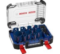 Bosch 11x Coffrets de scies trépans EXPERT Tough Material (pour Bois avec métal, Brique, Ø 20, 22, 25, 32, 35, 40, 44, 51, 60, 64, 76 mm, Professional Accessoire Perceuses/visseuses rotatives)