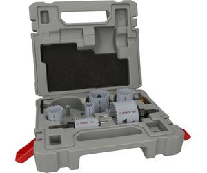 Bosch 12x Coffret de scies trépans PRO Multi Material - Montage standard | pour Bois résineux, Cloison sèche, Ø 22-64 mm Professional Accessoire Perceuses
