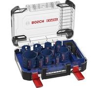 Bosch 14x Coffret universel de scies trépans EXPERT Multi Material PC Plus (pour Bois avec métal, Brique, Ø 20-76 mm, Professional Accessoire Perceuses)