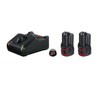 Bosch 1600A019RD Kit De Démarrage 12 V Avancé Kit De Démarrage Avec Batterie Li-Ion 12 V (2x 3,0 Ah) + Chargeur