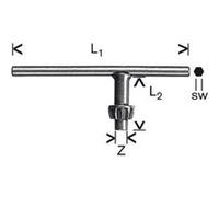 BOSCH Poignées de rechange pour mandrins avec couronne dentée Type = S2 1607950045