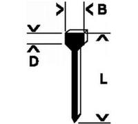 Clou type 48, 1,8 x 1,45 x 14 mm Bosch 1609200393