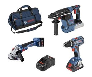 Bosch 18V Profi-Set 3-TLG. GSR+GWS+GBH