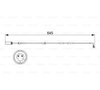 BOSCH 1987473504 Contact d'avertissement. usure des plaquettes de frein