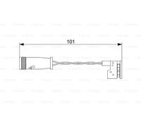 BOSCH 1987473578 Contact d'avertissement. usure des plaquettes de frein