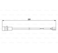 BOSCH 1987474924 Contact d'avertissement. usure des plaquettes de frein