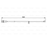 BOSCH 1987474982 Contact d'avertissement. usure des plaquettes de frein