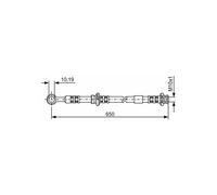 Flexible de frein BOSCH 1 987 476 364