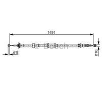 BOSCH 1987482202 Tirette à câble. frein de stationnement
