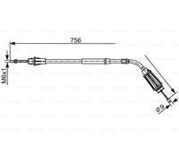 BOSCH 1 987 482 556 Câble de frein à main