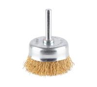 Bosch 1x Brosse Boiss. Ondulés PRO MultiMat clean Emm. Cyl. | pour Acier, Acier inoxydable, Ø 50 mm Professional Accessoire Perceuses