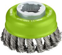 Brosse boisseau inox X-Lock BOSCH Ø75 Fil 0.50 mm - 2608620729