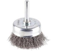 Bosch 1x Brosse boisseau PRO Steel Longlife, fils ondulés pour emmanchement cylindrique 6 mm et perceuse (Ø 50 mm, Professional Accessoire Perceuses/visseuses rotatives)