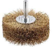 Bosch 1x Brosse circulaire laitonnée PRO Steel Longlife, fils ondulés pour emmanchement cylindrique 8 mm et perceuse (pour Bois dur, Ø 80 mm, Professional Accessoire Perceuses/visseuses rotatives)