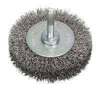 Bosch 1x Brosse circulaire PRO Stainless Steel Longlife, fils ondulés pour emmanchement cylindrique 6 mm et perceuse (Ø 70 mm, Professional Accessoire Perceuses/visseuses rotatives)