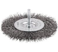 Bosch 1x Brosse circulaire PRO Steel Longlife, fils ondulés pour emmanchement cylindrique 6 mm et perceuse (Ø 100 mm, Professional Accessoire Perceuses/visseuses rotatives)