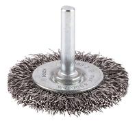 Bosch 1x Brosse circulaire PRO Steel Longlife, fils ondulés pour emmanchement cylindrique 6 mm et perceuse (Ø 50 mm, Professional Accessoire Perceuses/visseuses rotatives)