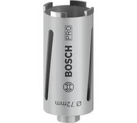 Bosch 1x Couronnes de forage à sec diamantées PRO Multi Material pour G 1/2 pouce et forets diamantés (pour Briques silicocalcaires, Brique, Ø 72 mm, Professional Accessoire Foret diamanté)