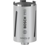 Bosch 1x Couronnes de forage à sec diamantées PRO Multi Material pour G 1/2 pouce et forets diamantés (pour Briques silicocalcaires, Brique, Ø 92 mm, Professional Accessoire Foret diamanté)