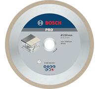 Bosch 1x Disque à tronçonnage diamant PRO Ceramic, alésage de 25,4 mm | pour Carrelage, Carreaux de Hard Ceramic, Ø 230 mm Professional Accessoire Scie sur table