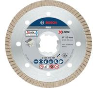 Bosch 1x Disque à tronçonnage diamant PRO Ceramic pour petites meuleuses angulaires, X-Lock (pour Marbre, Carreaux de Hard Ceramic, Ø 115 mm, Professional Accessoire Petite meuleuse angulaire)
