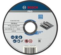 Bosch 1x Disque à tronçonner aggloméré PRO Metal, alésage 22,23 mm, oSa | pour Acier, Ø 125 mm Professional Accessoire Petite meuleuse angulaire