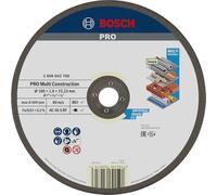 Bosch 1x Disque à tronçonner aggloméré PRO Multi Construction, alésage 22,23 mm (pour Acier inoxydable, Métaux non ferreux, Ø 180 mm, Professional Accessoire Grande meuleuse angulaire)
