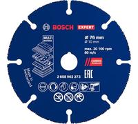Bosch Disque à tronçonner EXPERT Carbide Multi Wheel – Ø 76 mm, pour bois dur et clouté – 1x