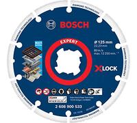 Bosch 1x Disque à tronçonner EXPERT Diamond Metal Wheel X-LOCK (pour Fonte, Acier inoxydable, Ø 125 mm, Professional Accessoire Petite meuleuse angulaire)