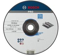 Bosch 1x Disque à tronçonner PRO Metal Longlife pour grande meuleuse angulaire et alésage 22,23 mm (pour Acier, Ø 230 mm, Professional Accessoire Grande meuleuse angulaire)