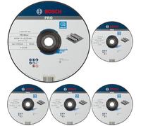 Bosch 1x Disque à tronçonner PRO Metal Longlife pour grande meuleuse angulaire et alésage 22,23 mm (pour Acier, Ø 230 mm, Professional Accessoire Grande meuleuse angulaire) (Lot de 5)