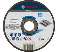 Bosch 1x Disque à tronçonner PRO Metal Longlife pour petite meuleuse angulaire et alésage 22,23 mm (pour Acier, Ø 115 mm, Professional Accessoire Petite meuleuse angulaire)