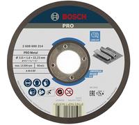 Bosch 1x Disque à tronçonner PRO Metal Longlife pour petite meuleuse angulaire et alésage 22,23 mm (pour Acier, Ø 115 mm, Professional Accessoire Petite meuleuse angulaire)