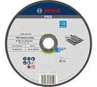 Bosch 1x Disque à tronçonner PRO Stainless Steel Longlife pour grande meuleuse angulaire et alésage 22,23 mm (pour Acier inoxydable, Ø 180 mm, Professional Accessoire Grande meuleuse angulaire)
