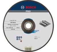 Bosch 1x Disque abrasif PRO Metal Longlife pour grande meuleuse angulaire et alésage 22,23 mm (pour Acier, Ø 230 mm, Professional Accessoire Grande meuleuse angulaire)