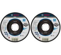 Bosch 1x Disque abrasif PRO Metal Longlife pour petite meuleuse angulaire et X-Lock, M14/22,23 mm (pour Acier, Ø 115 mm, Professional Accessoire Petite meuleuse angulaire) (Lot de 2)